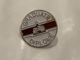 Graduate Diplome Motorcycle Lapel Hat Pin DZ