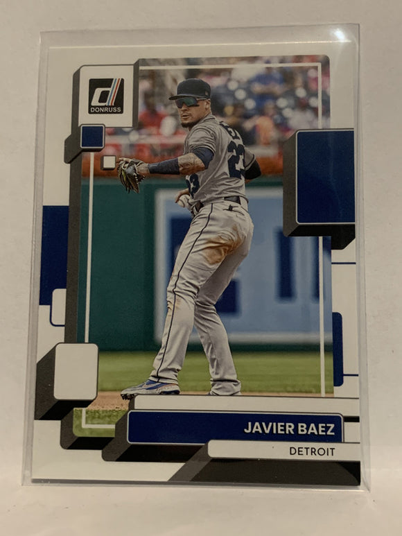 #204 Javier Baez Detroit Tigers 2022 Donruss Baseball Card MLB