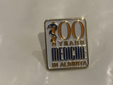 100 Years Medicine in Alberta Logo Lapel Hat Pin DZ