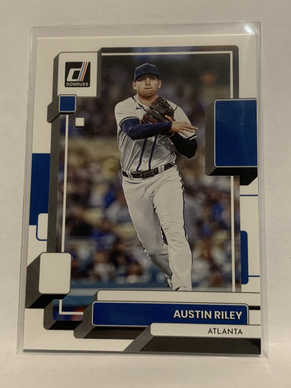 #155 Austin Riley Atlanta Guardians 2022 Donruss Baseball Card MLB