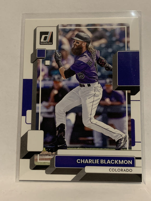 #98 Charlie Blackmon   Colorado Rockies 2022 Donruss Baseball Card MLB