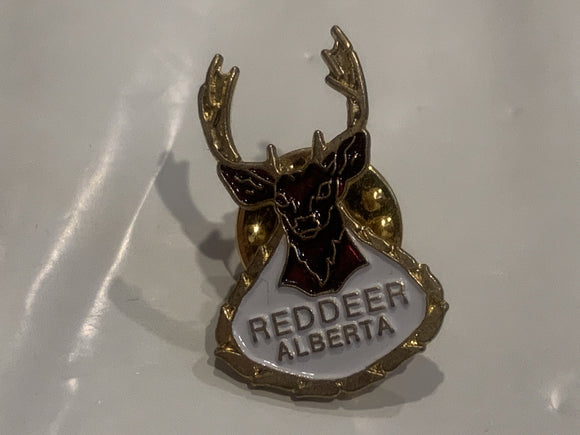 Red Deer Alberta Logo Lapel Hat Pin DZ