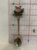 Jasper Alberta Wild Rose Canada Souvenir Spoon