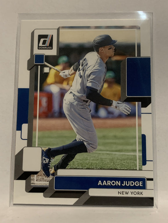 #173 Aaron Judge New York Yankees 2022 Donruss Baseball Card MLB
