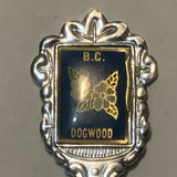Invermere BC Dogwood Flower British Columbia Collectable Souvenir Spoon DS