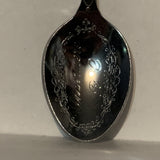 Invermere BC Dogwood Flower British Columbia Collectable Souvenir Spoon DS