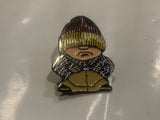Grumpy Boy Lapel Hat Pin DZ