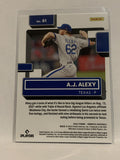 #61 A.J. Alexy Rookie Texas Rangers 2022 Donruss Baseball Card MLB
