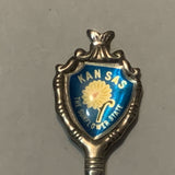 Kansas The Sunflower State Shovel Collectable Souvenir Spoon DS