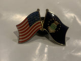 USA United States Air Force Friendship Flags Lapel Hat Pin EA