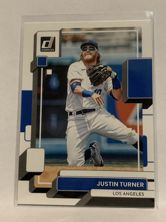 #97 Justin Turner Los Angeles Dodgers 2022 Donruss Baseball Card MLB