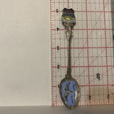 Beautiful British Columbia Seagull Crest Enamel Collectable Souvenir Spoon DS