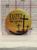 Easter he lives Button Pinback