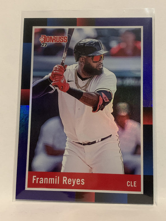 #255 Franmil Reyes 1988 Retro Cleveland Guardians  2022 Donruss Baseball Card MLB