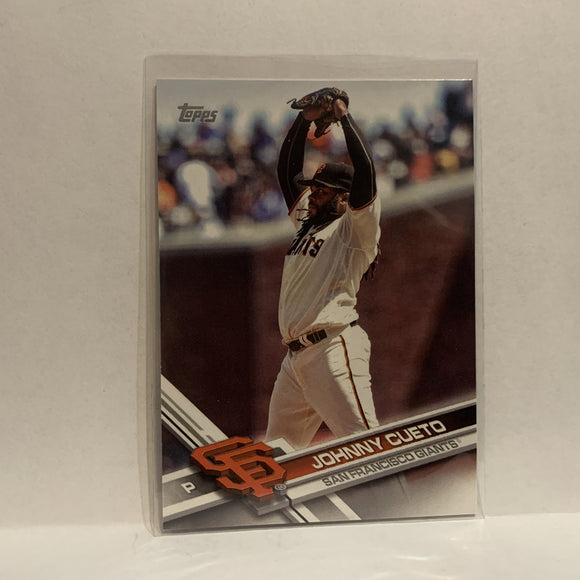 #199 Johnny Cueto San Francisco Giants 2017 Topps Series 1 Baseball Card IQ