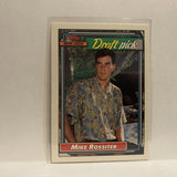 #474 Mike Rossiter Draft Pick Oakland Athletics 1992 Topps Baseball Card IQ