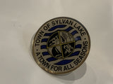 Town of Sylvan Lake A Town for all Seasons Logo Lapel Hat Pin BN