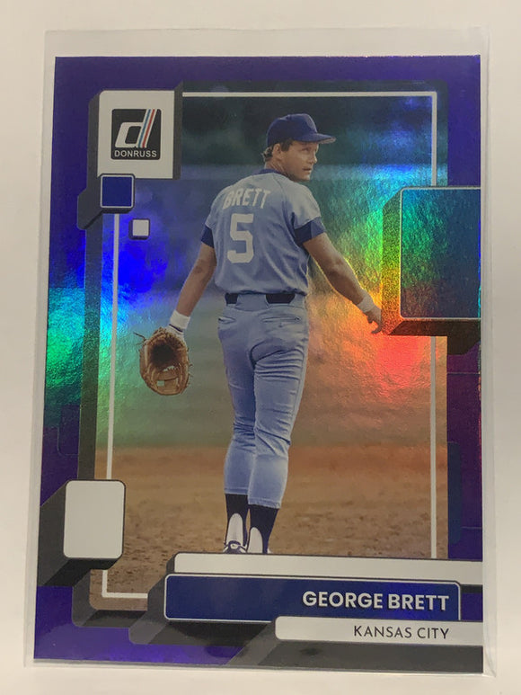 #102 George Brett Kansas City Royals 2022 Donruss Baseball Card MLB