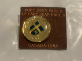 Pope John Paul II Canada 1984 Lapel Hat Pin EA