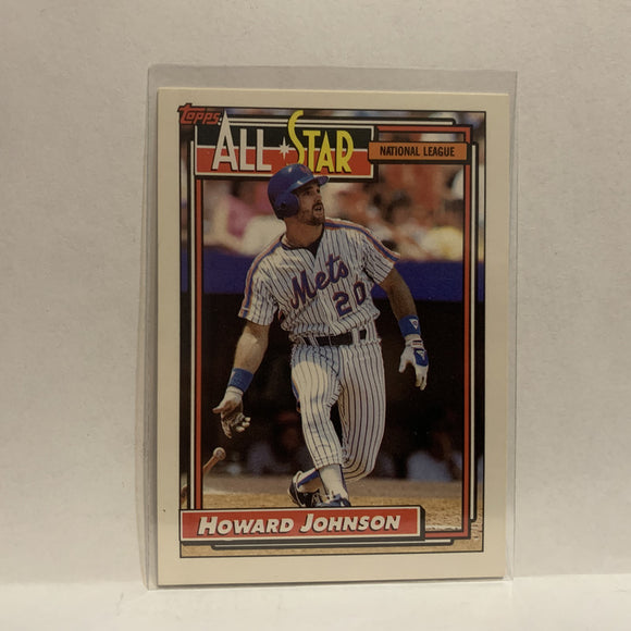 #388 Howard Johnson All-Star New York Mets 1992 Topps Baseball Card IQ