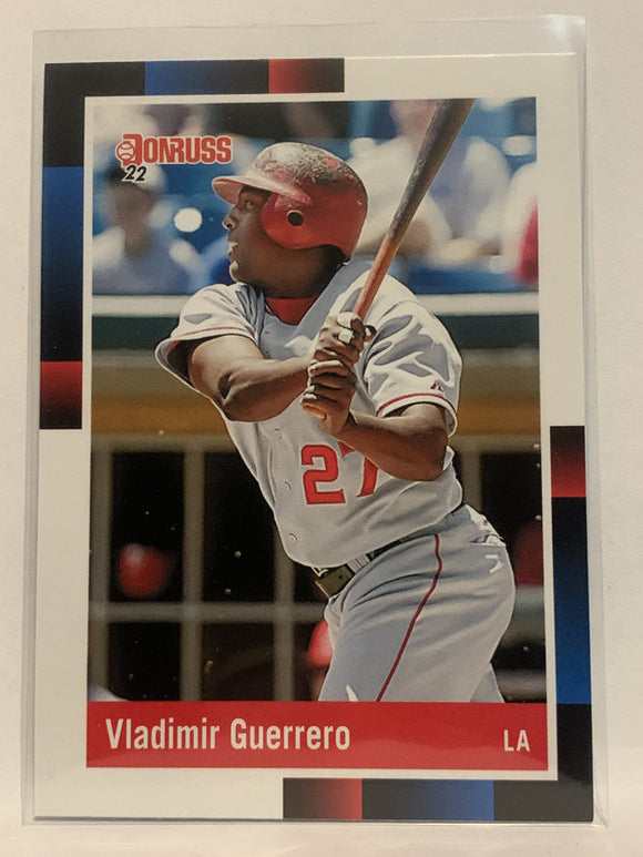 #258 Vladimir Guerrero 1988 Retro Los Angeles Angels 2022 Donruss Baseball Card MLB