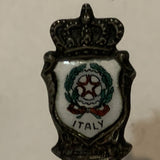 Italy Crest Emblem Collectable Souvenir Spoon DT