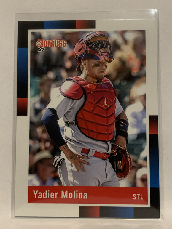 #263 Yadier Molina 1988 Retro St. Louis Cardinals 2022 Donruss Baseball Card MLB