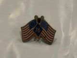 USA American 76 Friendship Flags Lapel Hat Pin BN