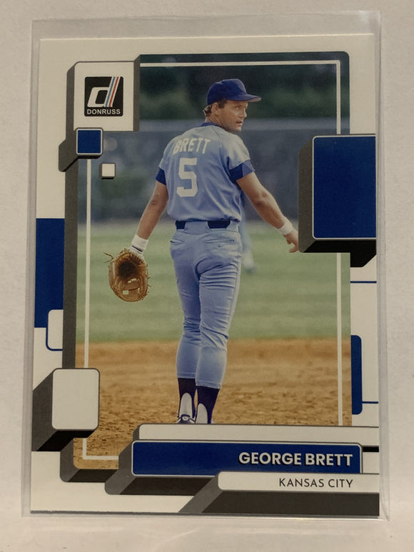 #102 George Brett Kansas City Royals 2022 Donruss Baseball Card MLB