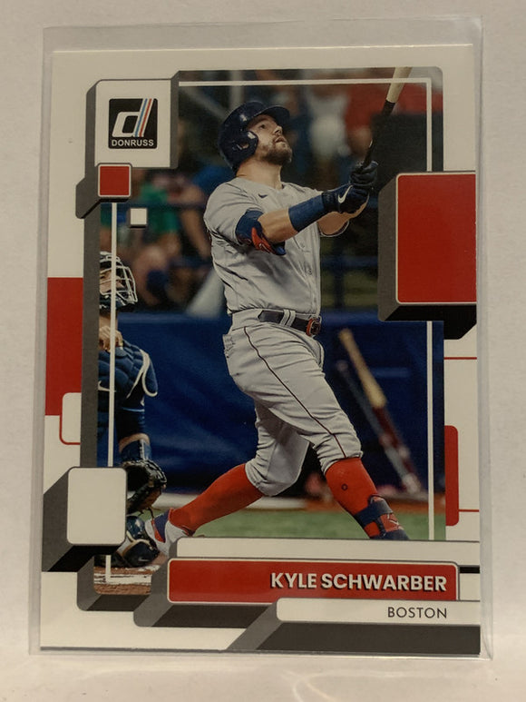 #144 Kyle Schwarber Boston Red Sox 2022 Donruss Baseball Card MLB