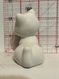 White Kitten Cat with Red Ball Figurine Ornament