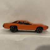 Orange '71 Plymouth GTX Hot Wheels Diecast Car EB