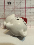 White Kitten Cat with Red Ball Figurine Ornament
