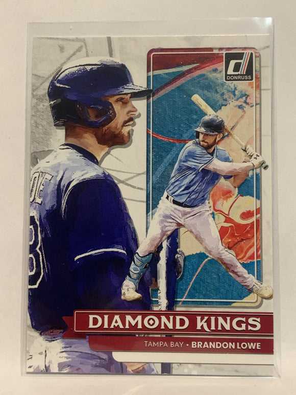 #1 Brandon Lowe Diamond Kings Tampa Bay Rays 2022 Donruss Baseball Card MLB