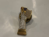 Statue of Liberty USA Flag Lapel Hat Pin BN