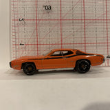Orange '71 Plymouth GTX Hot Wheels Diecast Car EB