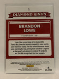 #1 Brandon Lowe Diamond Kings Tampa Bay Rays 2022 Donruss Baseball Card MLB