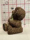 Teddy Bear holding White Flowers Courty Gardens Bears 2000 Figurine Ornament