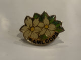 Kamloops BC Dogwood Flower Lapel Hat Pin BN