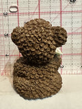 Teddy Bear holding White Flowers Courty Gardens Bears 2000 Figurine Ornament