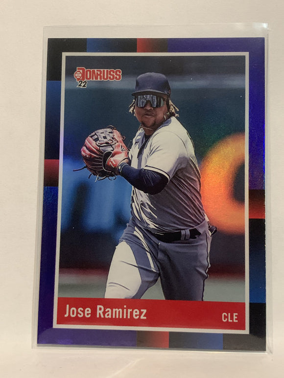 #235 Jose Ramirez 1988 Retro Cleveland Guardians  2022 Donruss Baseball Card MLB