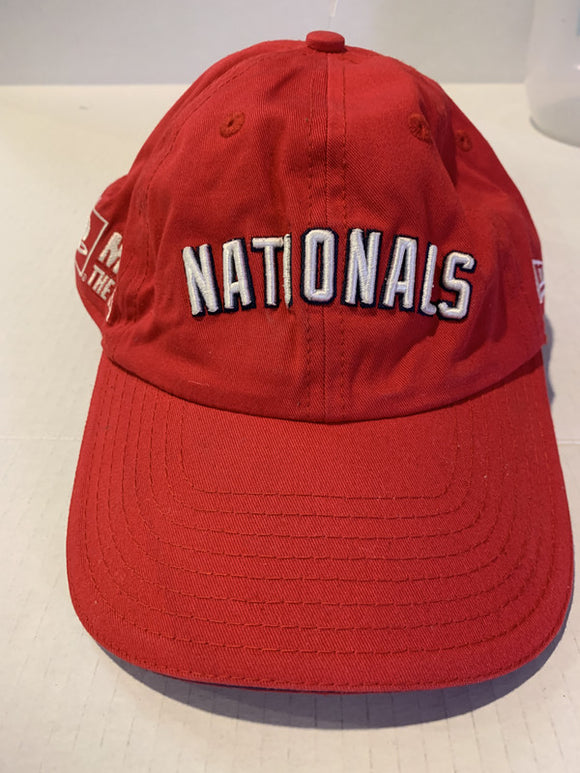 Red Washington Nationals MLB Velcro Ball Hat Cap