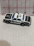 Black White Police Car Chevrolet Impala 1/69 #240 Majorette Diecast Car