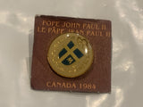 Pope John Paul II Canada 1984 Lapel Hat Pin EB