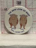 The New Look of Beef 49% Less Fat Button Pinback