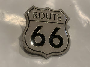 Route 66 Sign Lapel Hat Pin EB