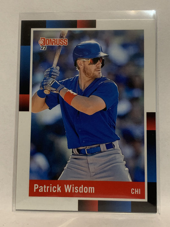 #273 Patrick Wisdom 1988 Retro  Chicago Cubs 2022 Donruss Baseball Card MLB