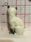 White Siamese Cat Sitting  Figurine Ornament