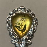 July Forget Me Not Flowers Collectable Souvenir Spoon DT