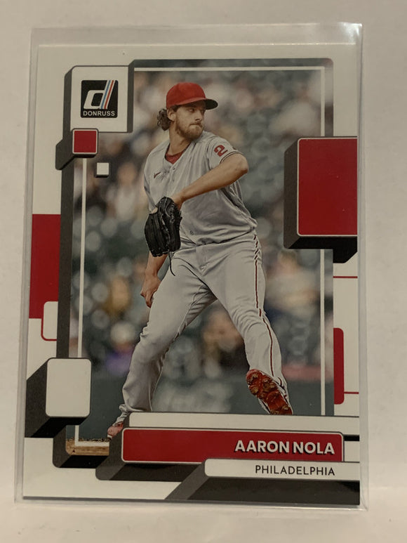 #189 Aaron Nola Philadelphia Phillies 2022 Donruss Baseball Card MLB